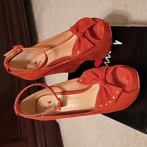 Luichiny Shoes - Orange Suede Shoes